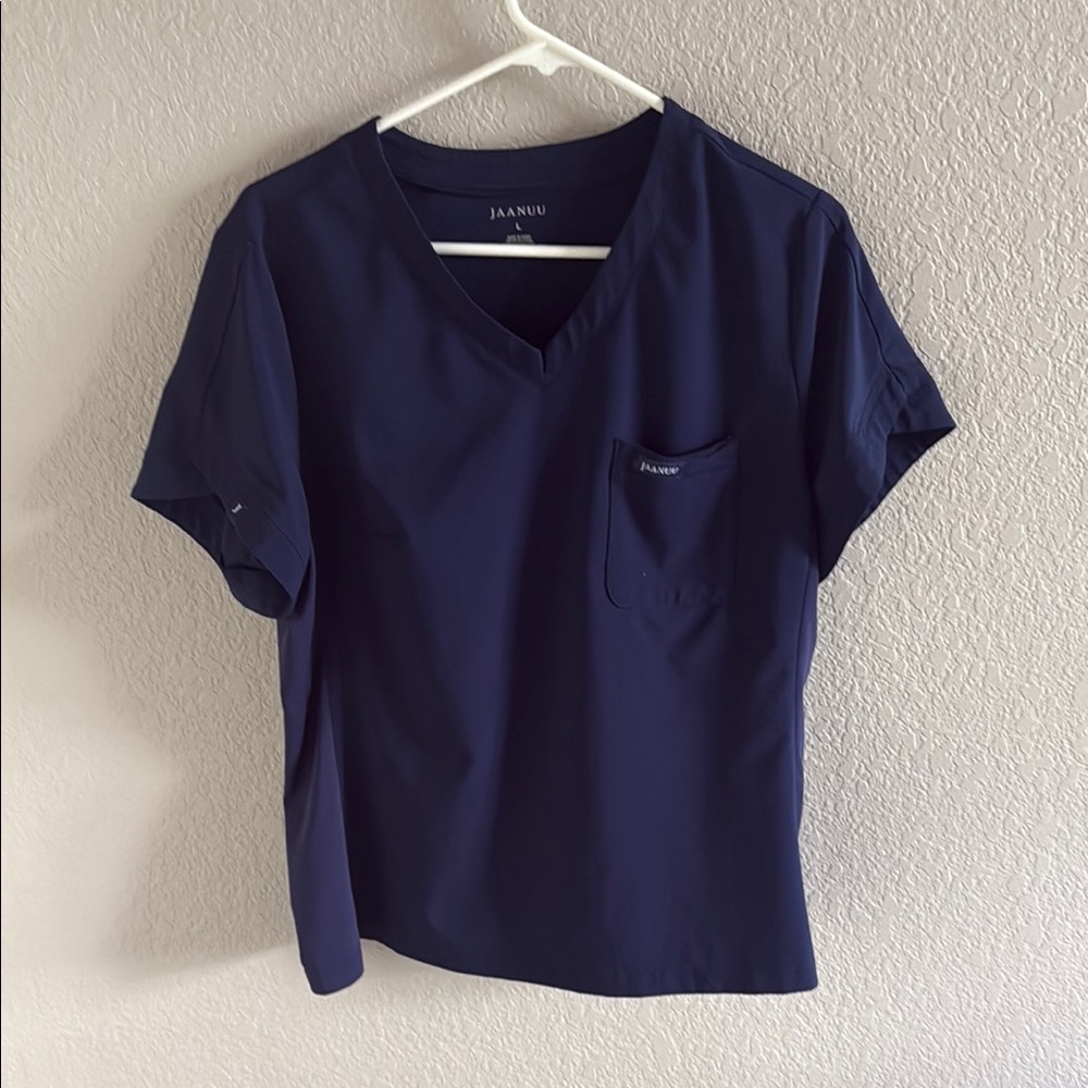 Jaanuu Women's Navy scrub top